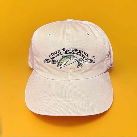 ‼️SOLD‼️ Vintage Polo Ralph Lauren Cap Hat Cut Throat Trout - Picture 1 of 11